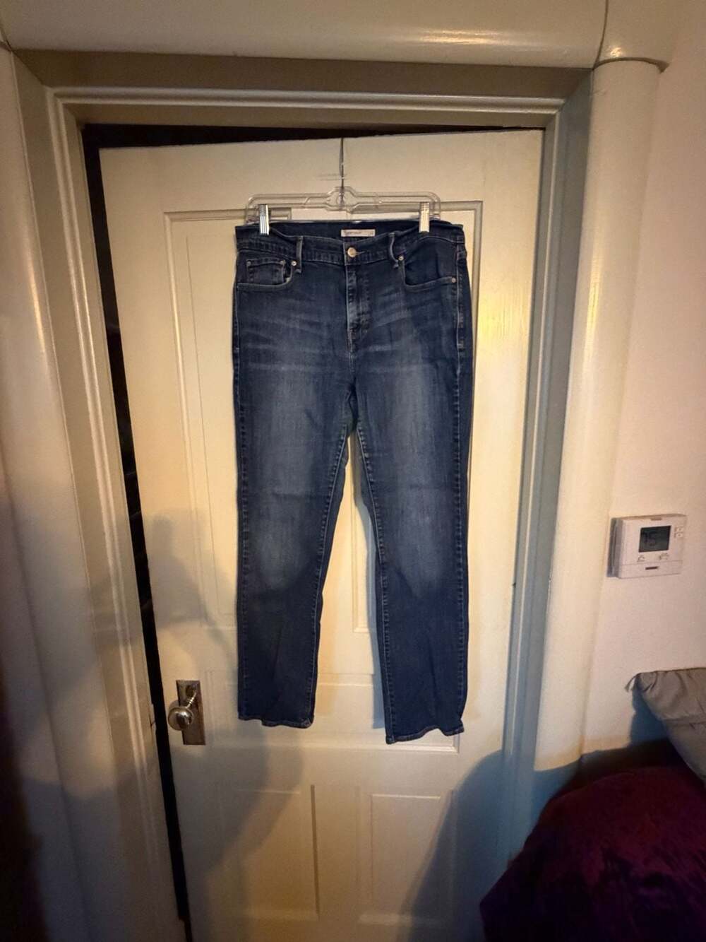 Levi's 505 Straight Leg Jeans Women's Blue Denim Size 12